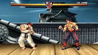 RYU vs LIU KANG - Highest Level Amazing Fight!