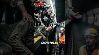 Subway Worker Risks Life to Save Trapped Passenger | True Underground Hero 🚇🔥 #shorts