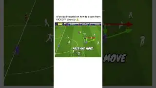 Score Directly From Kickoff Tutorial ⚠️ #efootball2025 #trending #fyp #viralvideo
