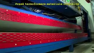 Presa termoformare materiale compozite