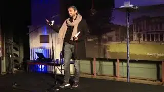 Avaes Mohammed performs at Queen Mary University of London