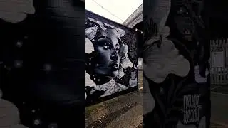 Huge Realism Portrait Graffiti Art 😁🇬🇧🎨 #shorts #art #travel #short #tiktok #anime #explore #reels