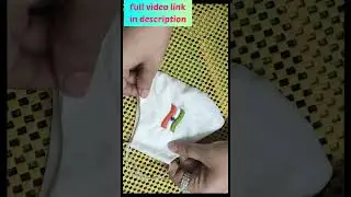 Embroidery on mask, Mask sewing and hand embroidery tutorial