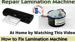 How to repair Lamination machine rolling problem full guide