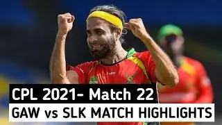 CPL 2021 SLK vs GAW Match 22 Highlights I SLK vs GAW Match 22 Highlights I