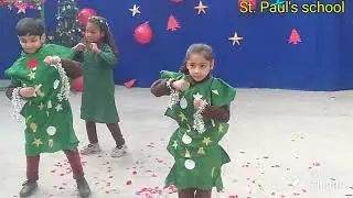 St. Paul's school kids celebrating Christmas at their school 