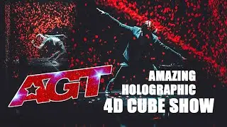 AMAZING HOLOGRAPHIC 4D CUBE SHOW! Best America's Got Talent performances (Ukraine) Birdy Wings