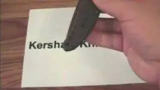 Kershaw Vapor II Black Serrated Knife 1650BLKST Demonstration