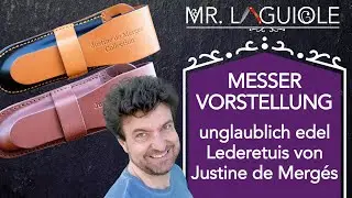 Edel und made in Germany: Justine de Merges Lederetuis f&uuml;r Laguiole-Taschenmesser