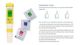 P-3 pH calibration; pH and temperature meter calibration at 6.86  4.00  9.18 or 7.00 4.00 10.01