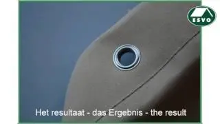 Hoe zelf zeilringen in tentdoek of zeildoek in te slaan?