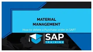 How to delete purchase order in sap?