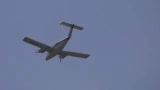 G BIMZ Beech 76 Duchess departs Cambridge UK 15jun21 306p