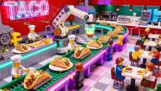 Perfect TACO Recipe by a LEGO Machine &bull; LEGO Stop Motion Cooking In Real Life &bull; Stop Motion Film