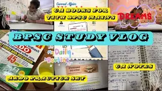 71th BPSC Mains + AEDO Study Vlog | CA Notes For 71th BPSC Mains | BPSC Aspirant Study Routine #bpsc