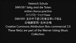 Heinrich Schutz SWV391 Selig sind die Toten  entire chorus practice