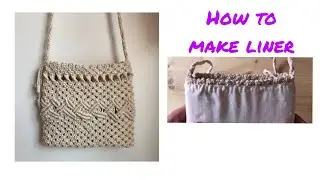Macrame bag Macrame lining tutorial Macrame pouch pattern Macrame crossbody bag Macrame shoulder bag