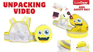 LovDear Two Wheeler Safety Belt for kid's Unpacking video