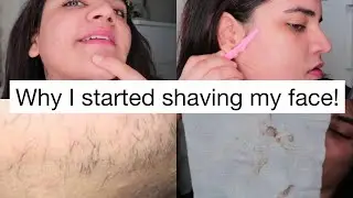 How to: Shave your face? Pcos facial hair, thick hair on face 🚫