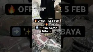 New Premium Abaya Collection 2026 | Hand Work Double Cuff Abaya | Best Offer Till 5 Feb