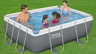 Bestway&reg; Steel Pro MAX&trade; Above Ground Pool Set Rectangular