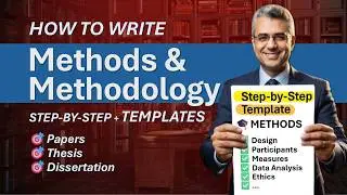 🎓 How to Write Methodology in a Research Paper & Thesis (Examples + Template | Step-by-Step) 💪🎯