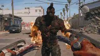 Dillon (fire zombie) Boss Fight | Dead Island 2