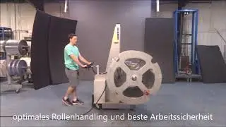 mobiler Rollenabwickler, Rollenheber, Rollenhandling, mobiler Rollen Auf-  und Abwickler