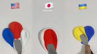 What color will mixing these make?💋✨ |With spatula |🌈😍#2 #colormixing #polymerclay #asmr 
