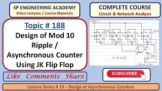 188 Design of Mod 10 Ripple  Asynchronous Counter Using JK Flip Flop