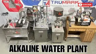 Alkaline water & black water in glass bottle | luxury water bottling plant startup kit