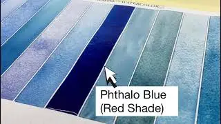 Daniel Smith What Color Wednesday: Phthalo Blue (Red Shade)