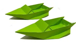 How to Make a Paper Speed Boat - Origami Speed Boat Making Tutorial Paper Boat Making Instructions