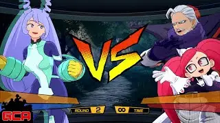 Nejire Hado vs. Gentle & La Brava [My Hero: One's Justice 2]