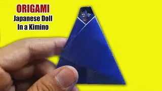 How to Make an Easy Traditional Japanese Kimino Doll #2 -(Origami)🔥🔥🔥|