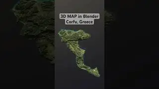 Take a virtual tour of Corfu with this 3D map created in Blender #blender #blender3d #corfu #greece