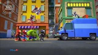 Spidey And Iron Man: Avengers Team Up! - Hulk Breaks Ultron's Ice-Cream Truck EXCLUSIVE CLIP