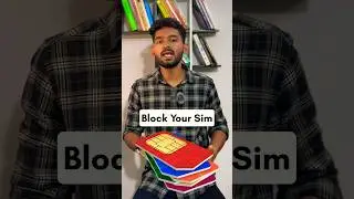 Block Your Sim #shorts #trending #sim #simcard #latest #tech #technology #latest #short #tips