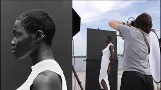 Studio Setup... on the Beach? BTS Photoshoot with 4 Models