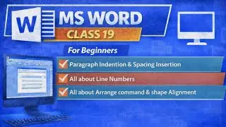 Microsoft Word Tutorial for Beginners | Class 19 in (Pashto) Paragraph indention spacing And arrange