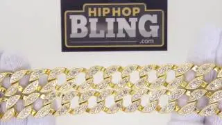 Iced Out Gold Cuban Chain | Bling Bling Jewelry
