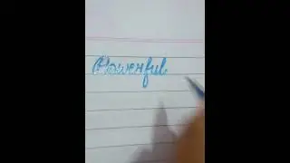 Powerful #cursive #calligraphy #writing #style #english #art #calligraphy #handwriting