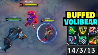 Gold Player Plays BUFFED Volibear to Carry his Team In Ranked !!