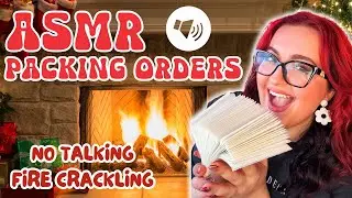 ASMR Packing Orders! Relaxing Fire Cracking / Small Business Chilled Evening!