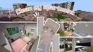 [Minecraft] 🌸 Clean My Aesthetic Minecraft Apartment ✨ | Cozy Spring Cleaning Vlog 🍃