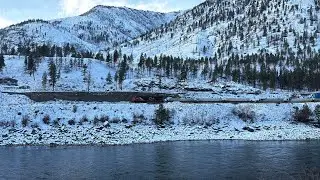 Snowy Mountains!!! CN X111 (Intermodal Train) @ Seddall BC Canada 10JAN26 ES44AC 3844 Leading