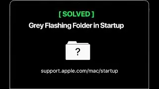 Как исправить мигающую папку с вопросительным знаком при запуске Macbook