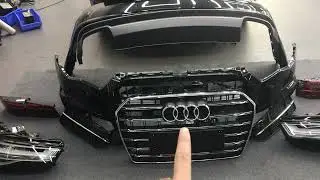 How to upgrade Audi A6 C7 2014 to C7.5 S6 bodykit,front bumper,LED headlights, Rear,LED taillights