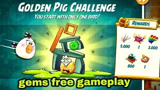 Angry birds 2 the golden pig challenge with Matilda 18 oct 2025 gems free#ab2 golden challenge today