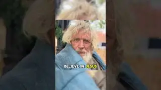 Homeless Man Preaches The Gospel! 🤯 #homeless #jesus #christian #shorts